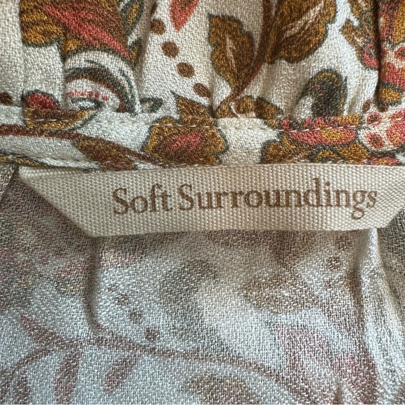 Soft Surroundings Asha Floral Long Sleeve Top - Picture 5 of 9